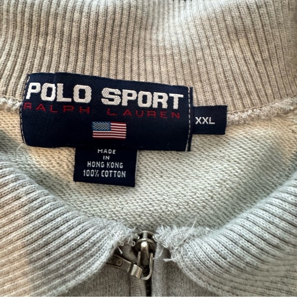 Vintage Men’s Polo Sport 67 Ralph Lauren Sweatshirt Size XXL Gray - Picture 3 of 7